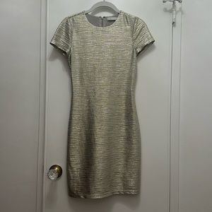 Alice + Olivia Delora Metallic Bodycon Dress